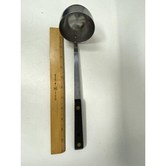 Vintage Robeson Shur Edge Cooking Ladle Black Handle Stainless Steel - Picture 4 of 4